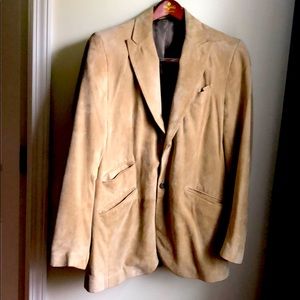 Banana Republic Khaki Suede Blazer/Jacket